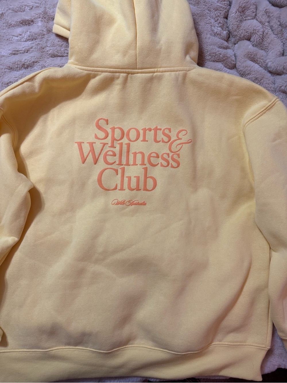 Wilo matching set Yellow 'Sports & Wellness Club' Pullover Hoodie - Picture 6 of 6